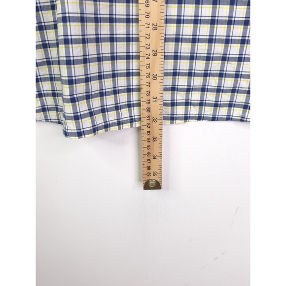 NEW Cabelas Shirt Men L White Plaid Nylon Blend Vented Fishing Button-Up‎ - Picture 9 of 13